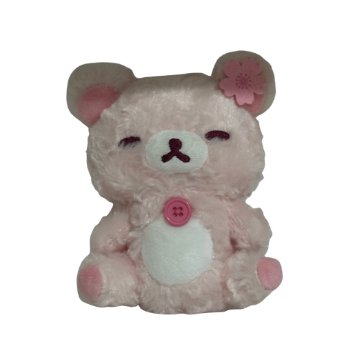 Korilakkuma Sakura Eyes Closed Plush