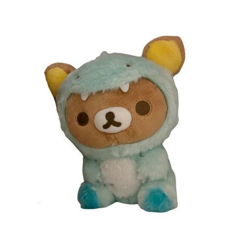 Rilakkuma Blue Dinosaur Plush