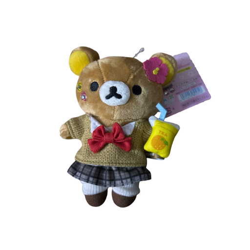 Rilakkuma Gyaru High School Girl Hanging Plush
