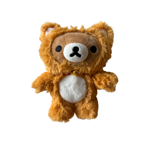 Rilakkuma Dressed As A Fluffy Tiger/Tabby Cat Plush