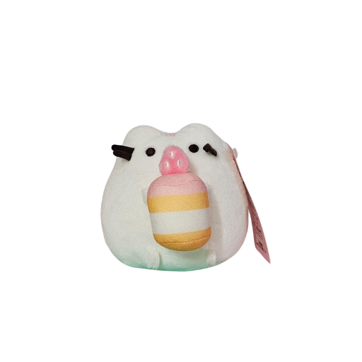 Pusheen White Strawberry Cake