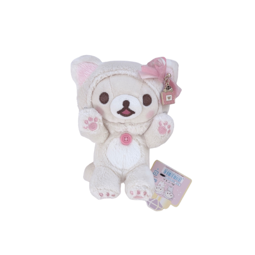 Korilakkuma In the Mirror White Cat Small Plush