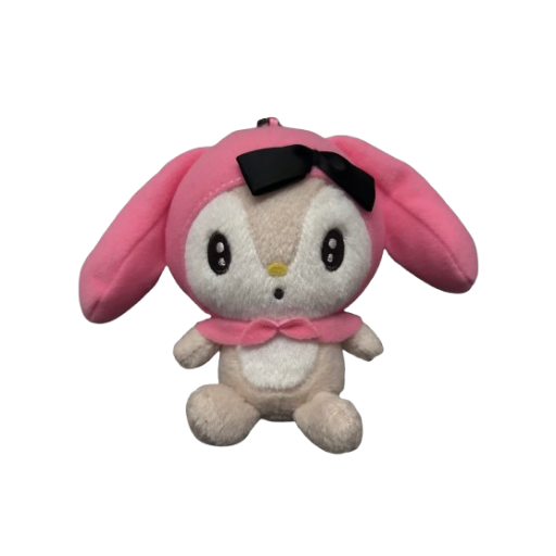 Little Forest Fellow Black Bow Plush Keychain