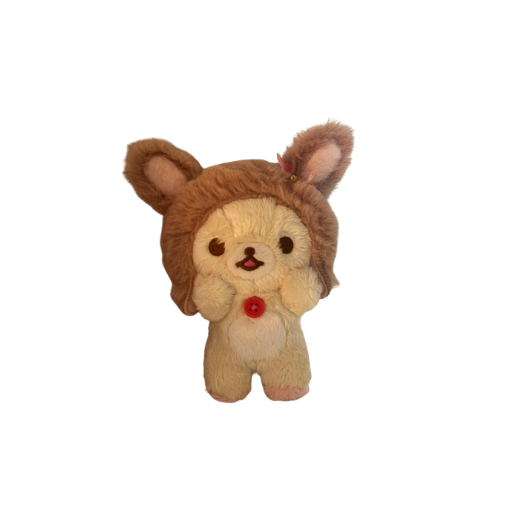 Korilakkuma Bunny Hat Plush Keychain