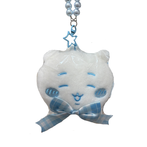 Chiikawa White Christmas Plush Pouch Keychain