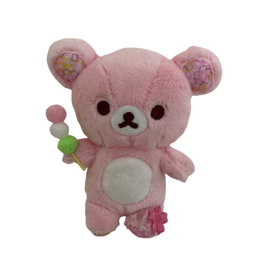 Rilakkuma Sakura Cherry Blossom Dango Hanging Plush