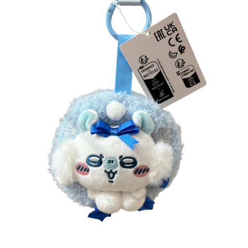 Momonga Christmas Wreath Plush Keychain
