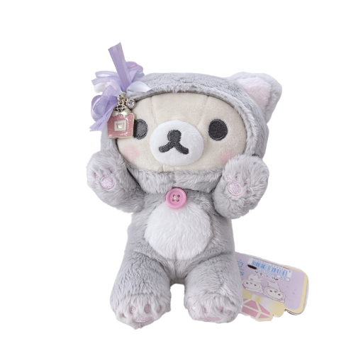 Korilakkuma In the Mirror Gray Cat Small Plush
