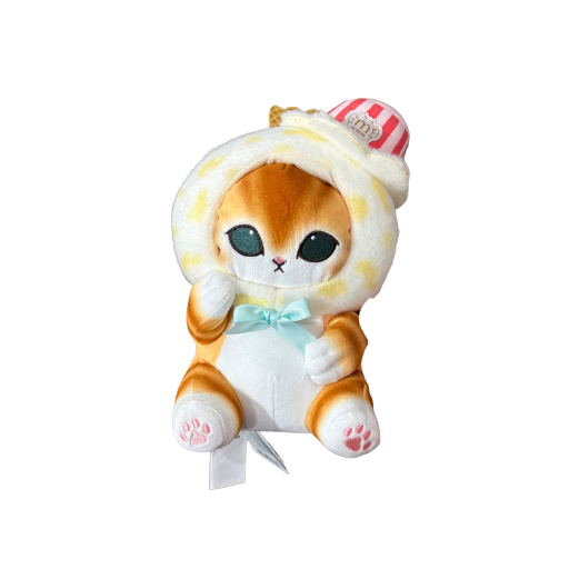 Mofusand Ice Cream Cone Cat Orange Plush