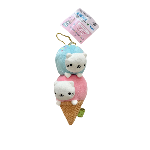 Nyan Nyan Nyanko San-X Universe Ice Cream Hanging Plush