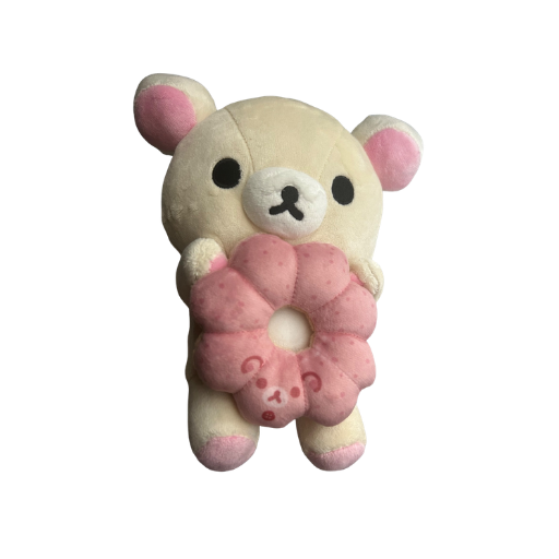Korilakkuma Strawberry Ring Donut Plush