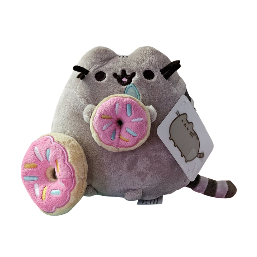 Pusheen with Donut and Bonus Donut