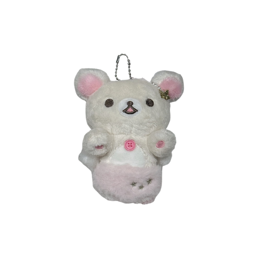 Korilakkuma Fluffy Angel Plush Mascot Keychain
