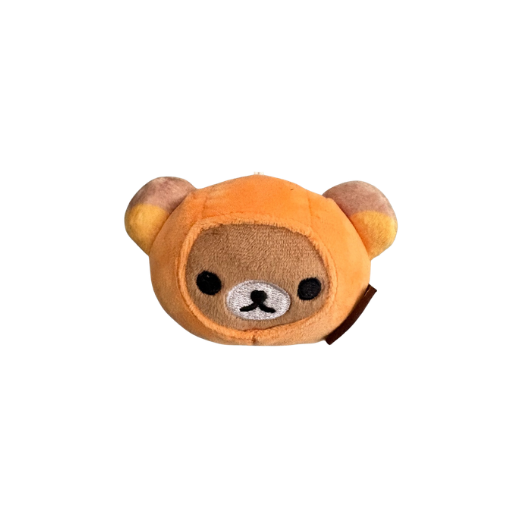 Rilakkuma Pumpkin Head Plush Keychain