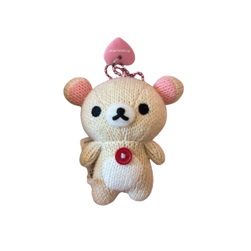 Korilakkuma Knit Hanging Plush Keychain