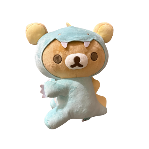 Rilakkuma Blue Dinosaur Costume Seated XL Plush