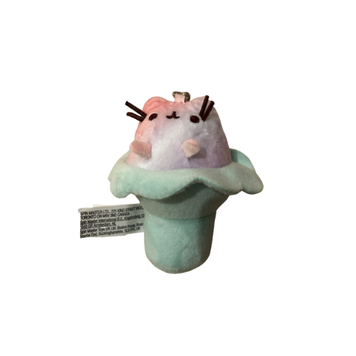 Pusheen Multicolor Ice Cream Cone Plush Keychain