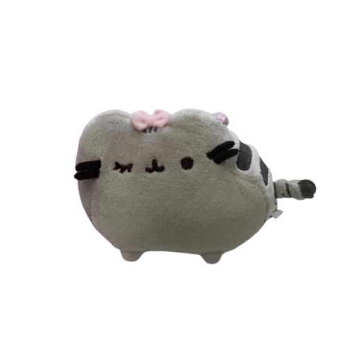 Pusheen Winking Bow Plush Backpack Clip