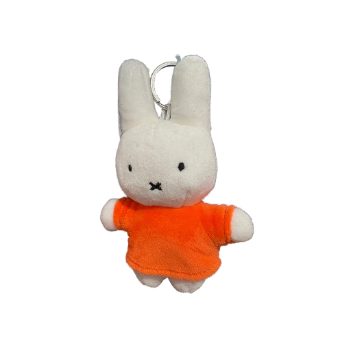 Miffy Orange Dress Standing Plush Keychain