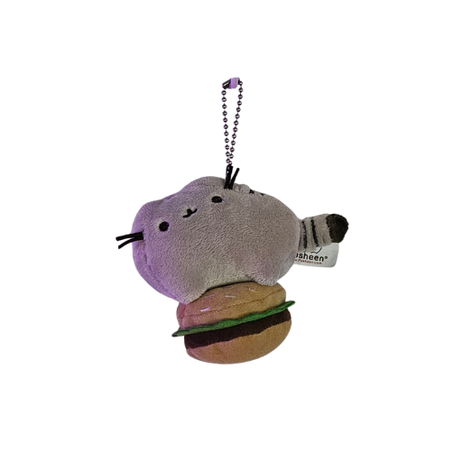 Pusheen Burger Keychain
