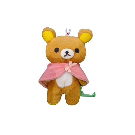 Rilakkuma Pink Cloak Plush Charm