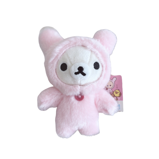Korilakkuma Let’s Play with Rabbits Hanging Mascot