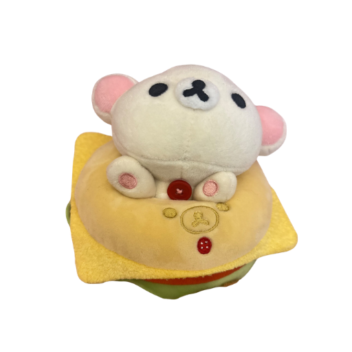 Korilakkuma Deli Bagel Sandwich with Removable Figure (6in) Plush
