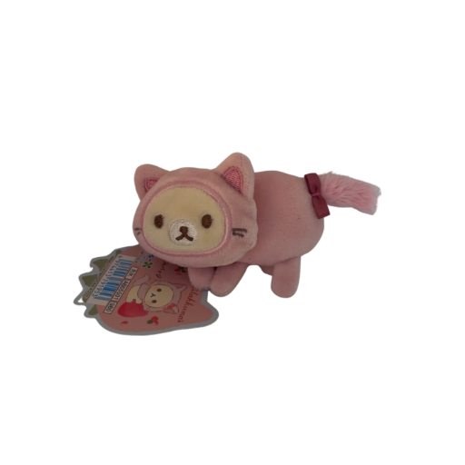 Korilakkuma Strawberry Cat Plush Badge