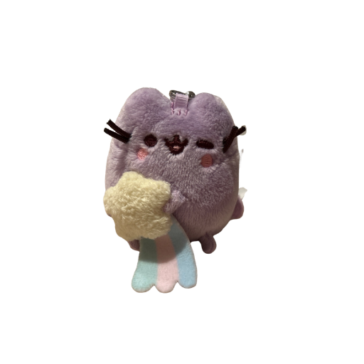 Purple Pusheen Shooting Star Keychain
