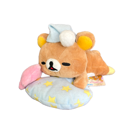 Rilakkuma Staying Up Late Plush with Pillows