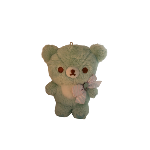 Chairoikoguma Mint Happy Ice Cream Plush Keychain