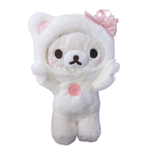 Korilakkuma In the Mirror White Cat Medium Plush