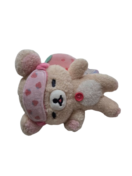Korilakkuma Strawberry Eye Mask Sleeping Plush