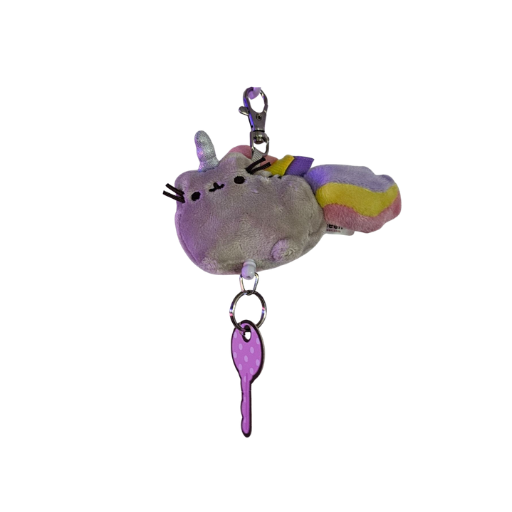 Pusheenicorn Retractable Plush Keyring