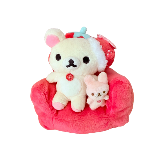 Korilakkuma Strawberry Couch Plush