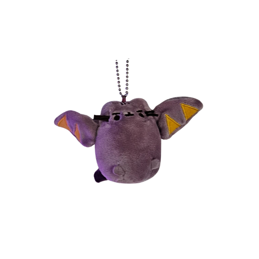 Pusheen Purple Bat Wings Keychain