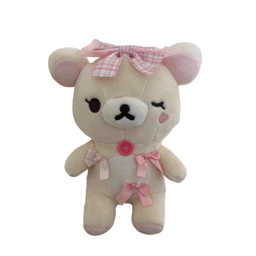 Korilakkuma Makeup Rilakkuma Ribbon Wink Plush