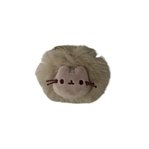 Pusheen Gray Pom Poof Keychain